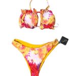 Zaful Tie Dye Ruched Bikini Photo 0