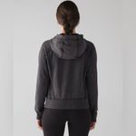 Lululemon Women’s Loop Zip Up Hoodie Acid Rubber Dye Black Size L Photo 1