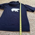 Talbots Women’s Sweater Medium Petite Lambswool Rabbit Hair Polar Bear Cowl neck Photo 4