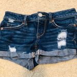 Aeropostale Distressed Denim Shorty Shorts Photo 0