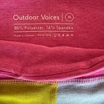 Outdoor Voices  Women's Bike Shorts - Pink, Green, and Blue Photo 1