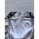 L'ATISTE by Amy Floral Skirt Sz Medium White A Pleats Zip Back Photo 5