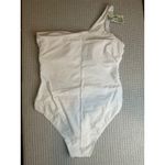 White One Shoulder Cutout Swimsuit XXL Women's Bathing Suit Summer Beach Photo 2