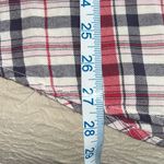 Aerie  Womens Plaid Button Down Shirt Long Sleeve Pocket Red‎ Blue Size Medium Photo 7