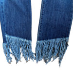 Vervet Flying Monkey fringe cuff skinny jeans, size 26 waist, EUC Photo 1