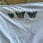 Hollister  light blue periwinkle butterfly crop tube top large Photo 1