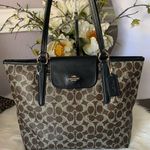 Coach  Brown and Black Monogram Tote Photo 0