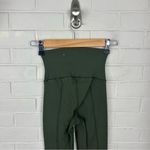 Aerie Offline By  Green Ribbed Lace Up High Rise Leggings Size XS Photo 6