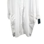 Norma Kamali Super Oversized T-Shirt Shirt Dress White Cotton XS Photo 9