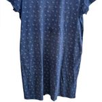 TOAD & CO Women's Large Windmere II Short Sleeve Dress Navy Butterfly Blue Photo 3
