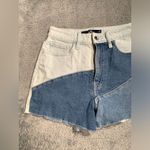 Hollister ultra high rise Mom short 3” Two-Tone Denim Shorts 25 1 Photo 1
