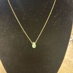 Dogeared  GOLD NECKLACE WITH TURQUOISE ROCK CHARM Photo 0