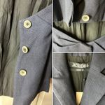 Jacquemus NWT  Arles Mini Cutout Blazer Dress Linen Dark Blue Size 34 (2 US) Photo 7