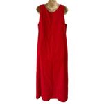 Harvé Benard Vintage Harve Benard Red Wool Blend Button Down Embroidered Sheath Dress size 10 Photo 2