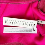 Alice + Olivia NWT Metallic Puff Long Sleeve Sweater Dress Hot Pink Size XL NEW Photo 12