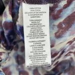 BeachLunchLounge  Top Womens‎ Medium Multi Button Down Semi Sheer Colorful Blouse Photo 4