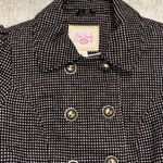 Pink Envelope NEW Large Coat Black pink polka dots Bow back-lined Warm! junior Photo 1