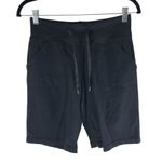 Lululemon Womens Be Still Bermuda Shorts Pockets Drawstring Black 4 Photo 0