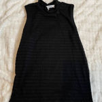 Planet Gold  Sleeveless Tee Medium‎ Black Semi Sheer Stripes Photo 0