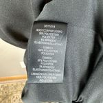 Halston Heritage  Women Sheath Cocktail Dress Size 14 Black Shimmer Ruched Bodice Photo 8