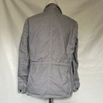 Fossil  Stripe Womens Blazer Sz S Lightweight One Button Academia Ruched Utility Photo 6