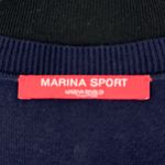 Marina Rinaldi | Large | Maggese Navy Argyle Cashmere Blend Faux Layer Cardigan Blue Photo 2