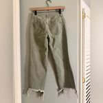 We The Free Distressed Sage Straight Leg Jeans 24 Button Fly Raw Hem Photo 1