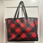 Victoria's Secret  Bold Red and Black Tote‎ Bag Photo 2