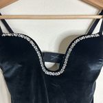 Victoria's Secret  Velvet Rhinestone Studded Push-Up Teddy Bodysuit Top size XS Photo 3