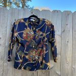 Via valent regency button down satin Medium Blue Photo 1