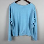 Fresh Produce Sweatshirt Womens Large Blue St Thomas Flip Flops V-Neck Cotton L Photo 3