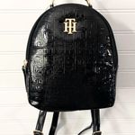 Tommy Hilfiger Mini Backpack Purse Black Patent Leather Photo 0