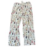 The Paisley Box Wine/Champagne Pajama Pants, Size Medium, NWT White Photo 4