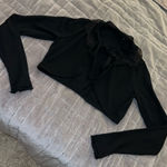 None Womens black cropped sweater Photo 0