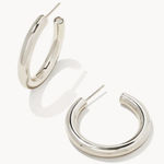 Kendra Scott Colette Hoop Earrings in Silver Photo 0