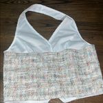 Women's Multicolor Tweed Halter Top Size M Photo 1