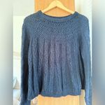 Hollister  Dark Blue Cable Knit Sweater Photo 1