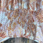 Lulus NWT  Radiant Suggestion Paisley Babydoll Dress Size Large Photo 11