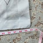 Vintage St.Michael Floral Italian Square Scarf White Blue Photo 5