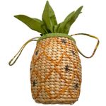 Pineapple Woven Drawstring Top Wristlet Purse Photo 7