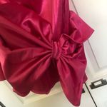 ASOS  Design Pink Satin Strapless Bow Mini Dress Size US 8 Photo 6