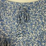 Sky to Moon Vivid Ditsy Floral Corset Crossed Tie Mini Skort Blue Size Medium M Photo 6