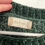 Altar'd State Alice Sweater Solid Dark Green Chenille Cropped Crop Sweater Large Photo 5