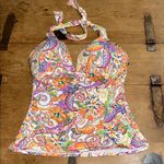 Ralph Lauren Woman’s Halter Paisley Swimsuit Size 14 Photo 0
