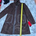 via spiga  Deadstock 90s Y2K vintage brown espresso Long Coat size small NWT new Photo 3