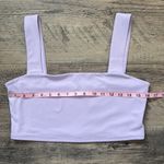 EXPRESS Lilac / Light Purple Body Contour Square Neck Top - NWT Photo 2