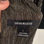 Sabina Musayev Ray Dress in Gold Black Metallic Maxi Gown Dress Sz L Size L Photo 10