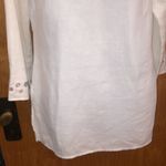 carole little Cream Off White Irish Linen Tunic Size 4 Photo 3