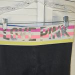 PINK - Victoria's Secret Victoria's Secret‎ PINK Womens Y2K Black Fold Over Waist Leggings Small Photo 2
