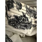 Zimmermann Zimmerman Linen Black White Floral Print Tie Waist A-Line Mini Skirt Size 4 Photo 13
